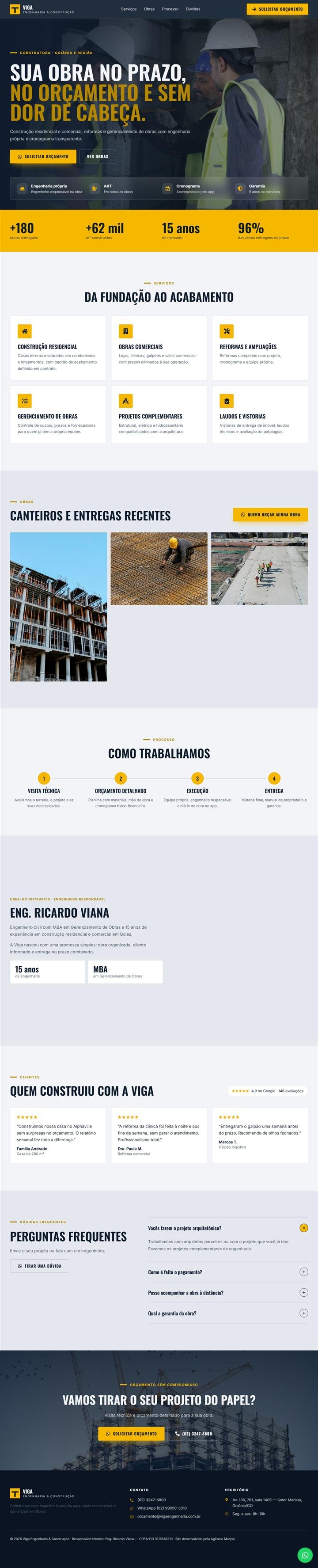 Página Viga Engenharia & Construção